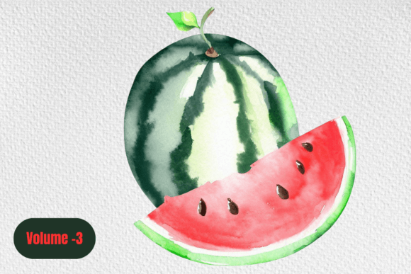 Download Watercolor Watermelon Summer Clipart - Summer Collection
