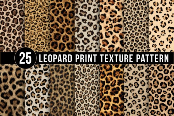 Download Leopard Print Texture Patterns, Seamless Animal Skin Digital Papers - Digital papers Collection