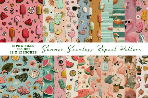 Download Summer Seamless Repeat Pattern - Summer Collection