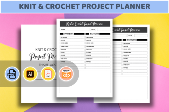 Download Knit &amp; Crochet Project Planner - Crochet project planner Collection